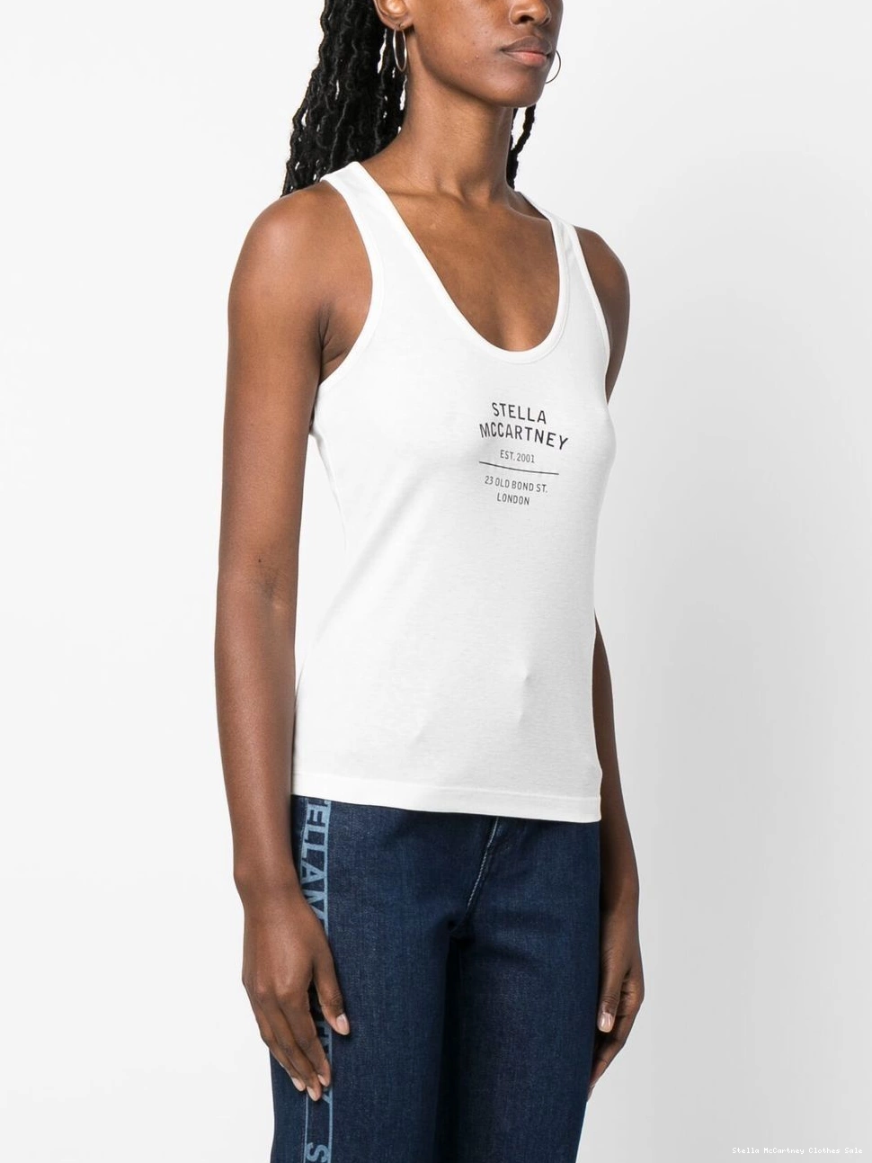 Affordable McCartney Women racerback top logo-print Stella 0821